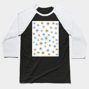 Daisy Daisy: a Patterned Spirograph Collage Baseball T-Shirt